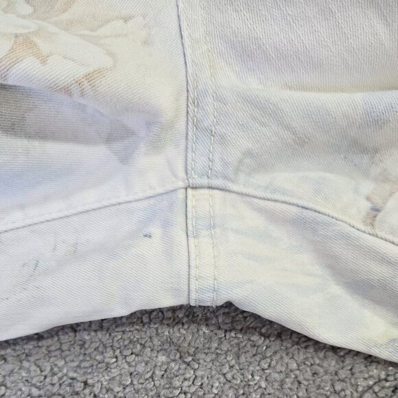 Chico's Ivory Floral The Platinum Jeggings Retro Look Stretch Grandmacore - Picture 10 of 10